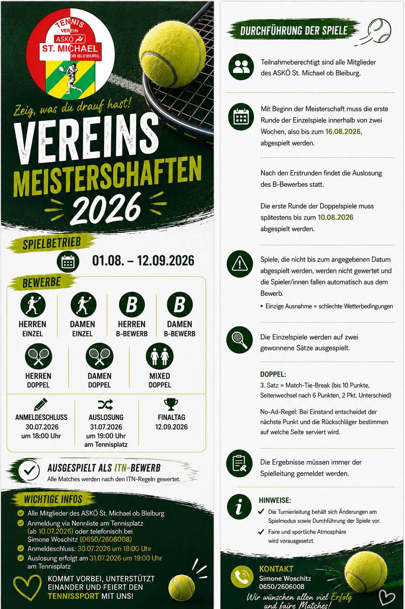 Vereinsmeisterschaft 2026
